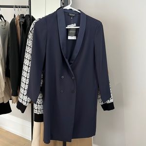 Topshop Navy Blue Blazer Dress, Perfect Condition, XS